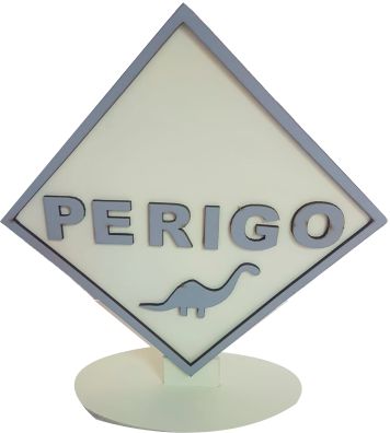 Dinossauros -Placa perigo 3